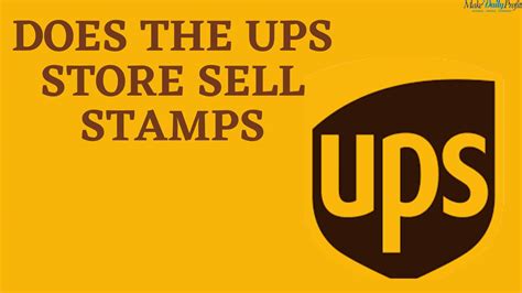 You can also avail of US Postal Stamp services and shipping services. . Does the ups store sell stamps